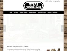 Tablet Screenshot of myersfireplaceandpatio.com